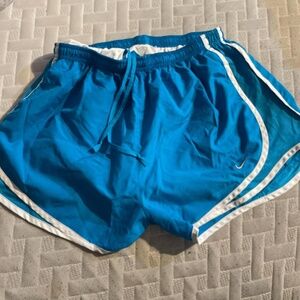 Nike Dri-Fit Blue with White Stripes Active Shorts Medium